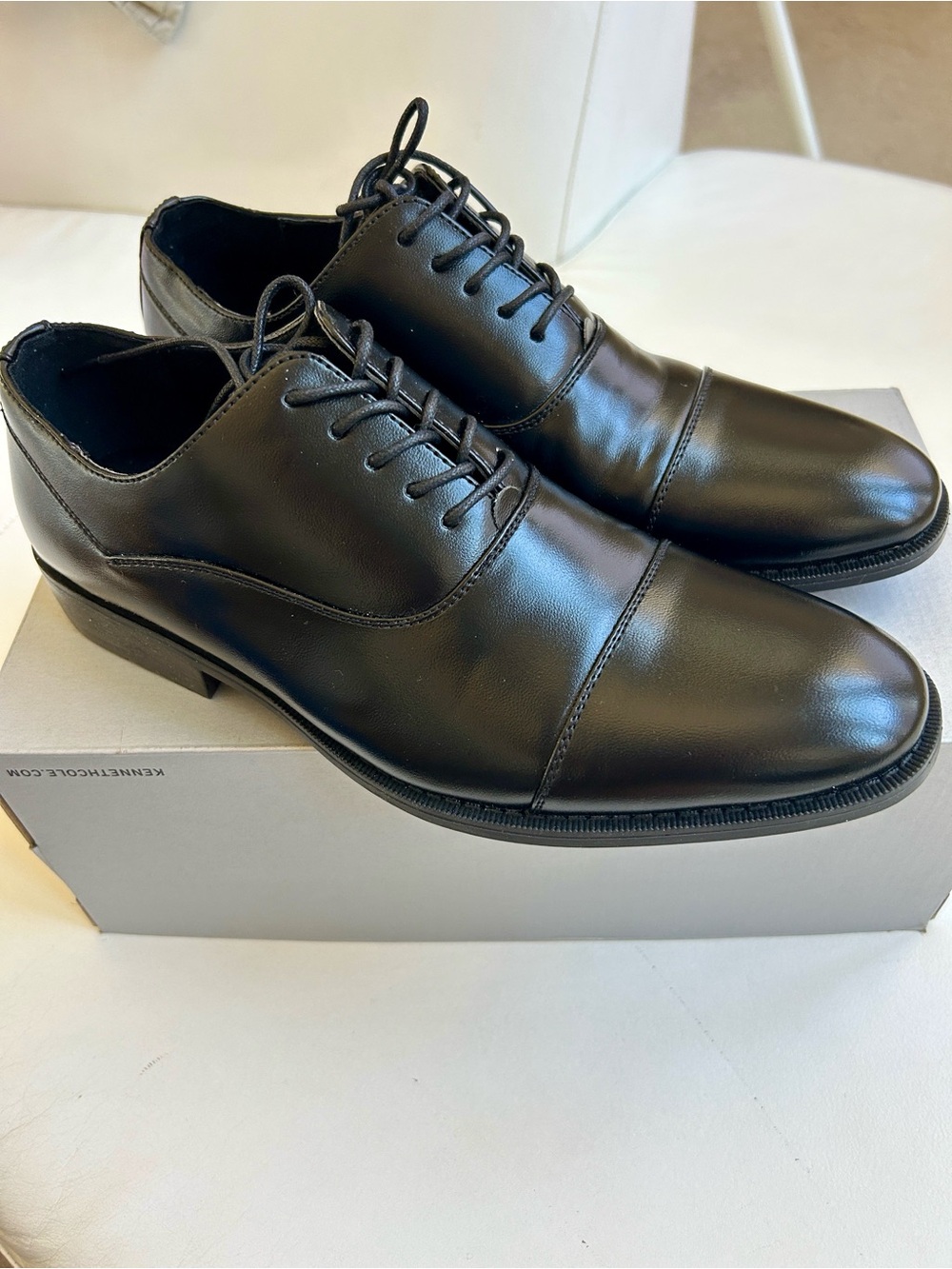 KENNETH COLE Unlisted Half Time Men's Cap Toe Oxford Black 7.5 US